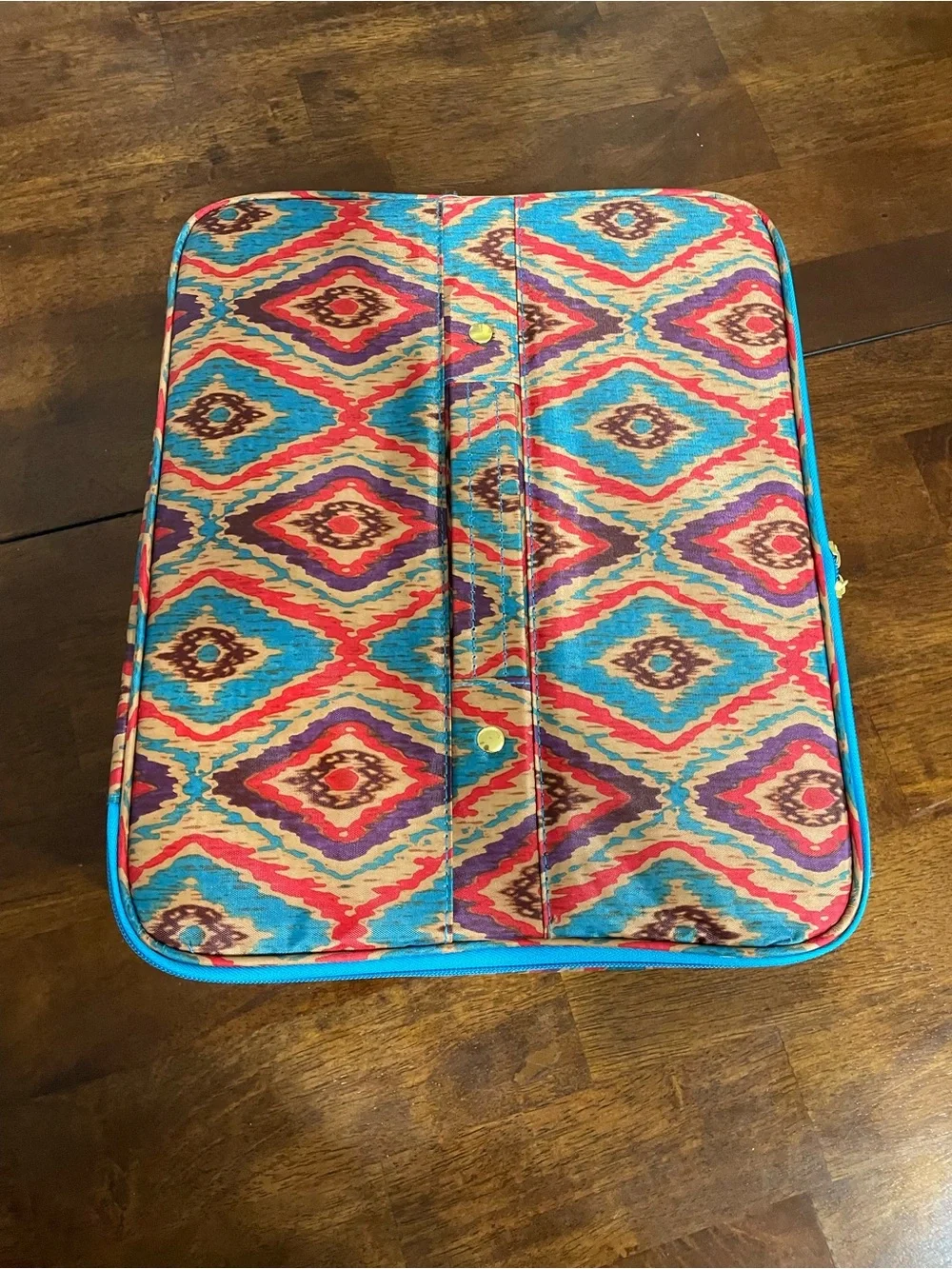 Colorful Ikat Pattern Jewelry Storage or Travel